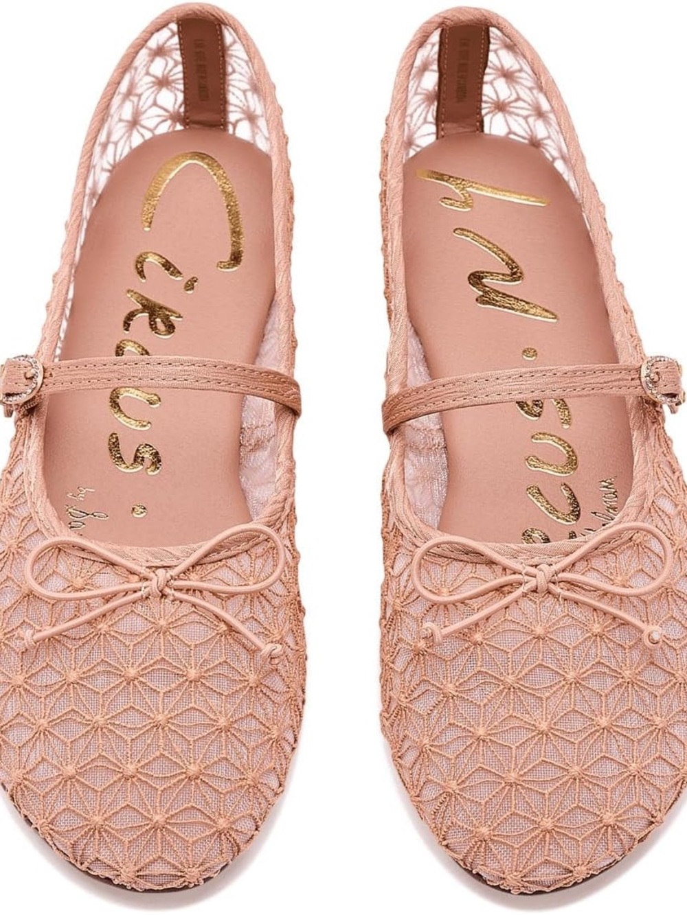 Sam Edelman Pink Lace Ballet Flats